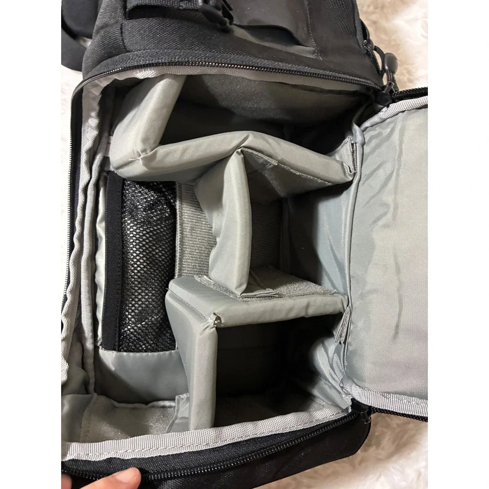 Lowepro Slingshot Camera Bag Black Padded DSLR Sling Backpack All Weather Cover